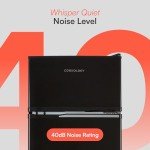 Cookology 47cm Compact Undercounter Fridge Freezer - Black