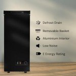 SIA CHF60B Black Compact Chest Freezer, 53L