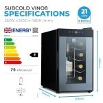 Barcool VINO8 - Frigorifero per Vino da Tavolo