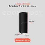 Cookology 142L Black 50/50 Fridge Freezer