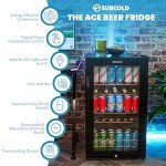 Subcold Ace100 LED Touch Control Beer Fridge