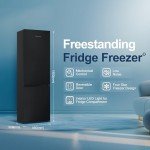 Fridgemaster 55cm Black 269L Fridge Freezer