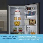 Fridgemaster 55cm Black 269L Fridge Freezer