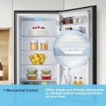 Fridgemaster 55cm Black 269L Fridge Freezer
