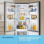 Fridgemaster 55cm Black 269L Fridge Freezer