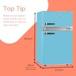 SIA 88L Retro Under Counter Fridge Freezer