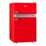 SIA RFM88R 88L Retro Under Counter Fridge Freezer