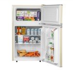 SIA 88L Retro Cream Under Counter Fridge Freezer