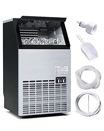 Commercial Self-Cleaning Ice Maker, 50kg/24H