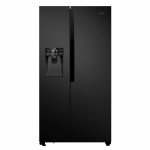 Teknix 562L Side-by-Side Fridge Freezer - Black Steel
