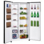 Candy Total No Frost American Fridge Freezer - Black