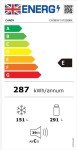Candy Total No Frost American Fridge Freezer - Black