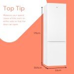 SIA 70/30 Split White Fridge Freezer - 268L