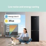 COMFEE’ 174L Freestanding Fridge Freezer – Black