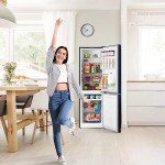 COMFEE’ 174L Freestanding Fridge Freezer – Black