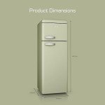 Swan Retro Green Top-Mount Fridge Freezer