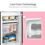 COMFEE’ 174L Freestanding Fridge Freezer – Black