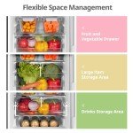 COMFEE’ 174L Freestanding Fridge Freezer – Black