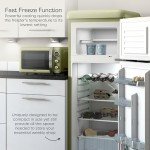 Swan Retro Green Top-Mount Fridge Freezer