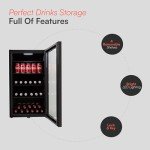 TUKNON Cookology CBC98BK Glass Door Drinks Fridge