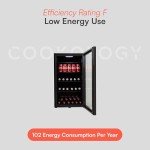 TUKNON Cookology CBC98BK Glass Door Drinks Fridge
