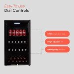 TUKNON Cookology CBC98BK Glass Door Drinks Fridge