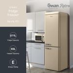 Swan Retro 70/30 Fridge Freezer - Cream