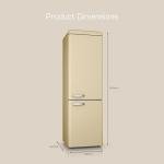 Swan Retro 70/30 Fridge Freezer - Cream