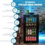 Subcold Ace90 LED Touch Control Beer Fridge