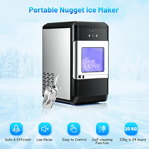 Countertop Ice Maker Machine, 20kg in 24 Hours