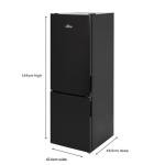 Willow 157L Freestanding Fridge Freezer - Black