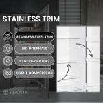 Teknix TL1435X 143cm Tall Freestanding Larder Fridge