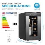 Barcool VINO8 - Frigorifero per Vino da Tavolo