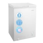 COMFEE' 99L Freestanding Chest Freezer - White