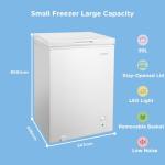 COMFEE' 99L Freestanding Chest Freezer - White
