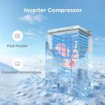 COMFEE' 99L Freestanding Chest Freezer - White