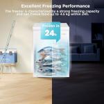 COMFEE' 99L Freestanding Chest Freezer - White