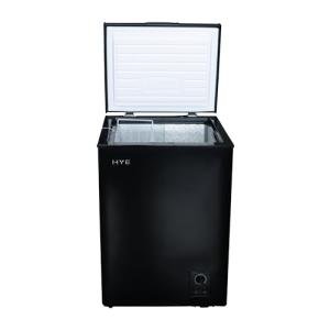 Black 96L Quiet Chest Freezer for Families