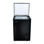 Black 96L Quiet Chest Freezer for Families