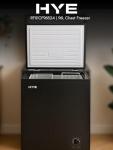 Black 96L Quiet Chest Freezer for Families
