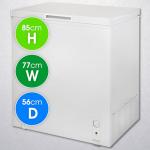Abode 198L White Chest Freezer with Wire Basket