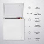 Abode 198L White Chest Freezer with Wire Basket