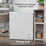 Abode 198L White Chest Freezer with Wire Basket