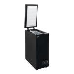 Willow 51L Slimline Compact Chest Freezer - Black