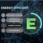 Teknix 420L Freestanding Chest Freezer - White