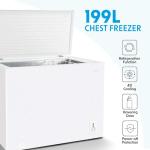 Baridi 199L Freestanding Chest Freezer - White
