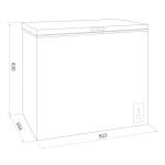 Baridi 199L Freestanding Chest Freezer - White