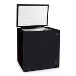 Baridi 99L Adjustable Thermostat Chest Freezer - Black