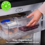 Compact 55cm Under Counter Freezer with 4 Drawers