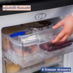 Russell Hobbs 91L Under Counter Freezer - Black